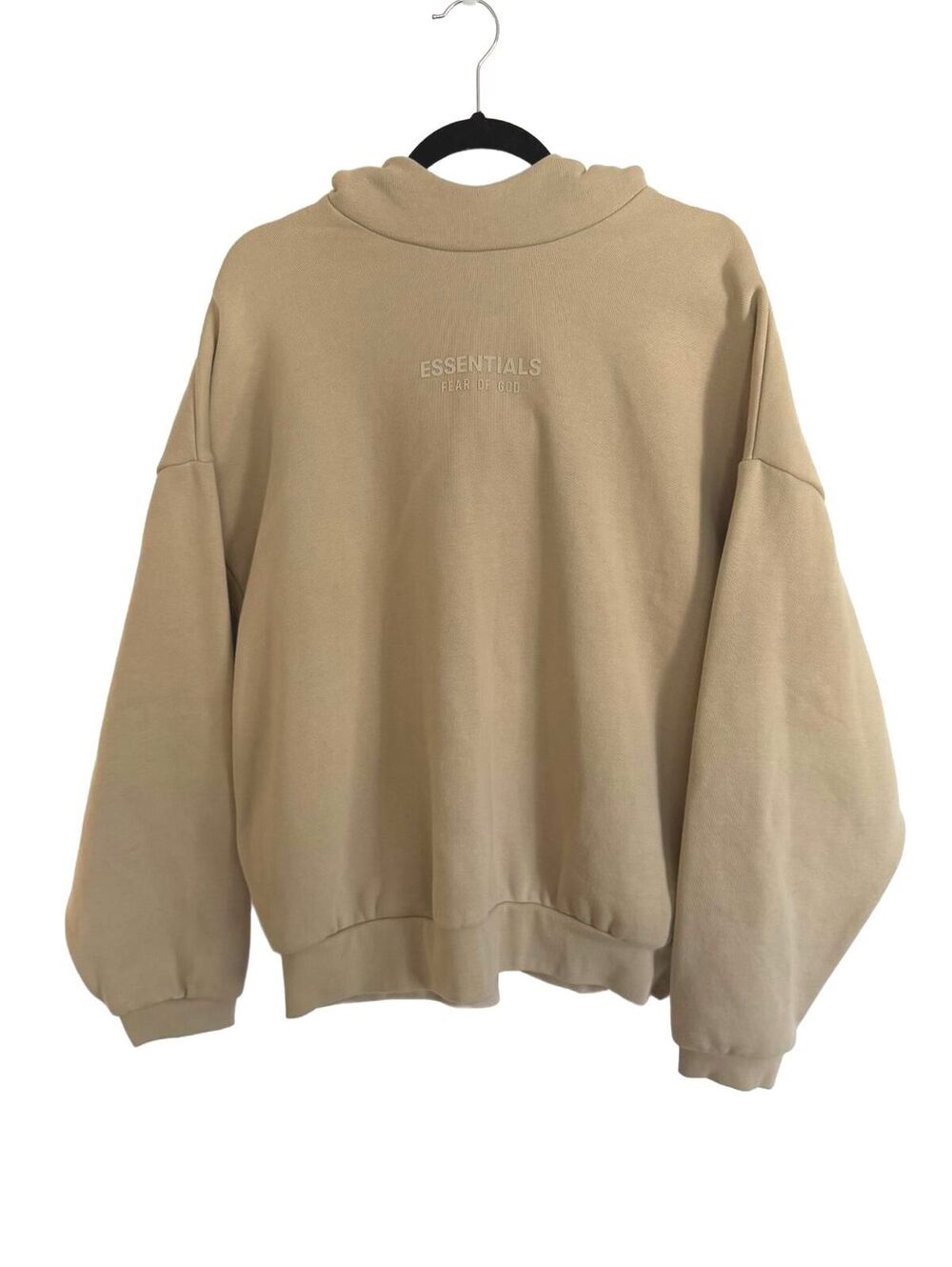 Fear of God Essentials Hoodie Sweatshirt Beige Tan Size M